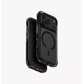 UNIQ Combat Magclick laturikotelo iPhone 18 Pro / 17 Pro -malleille – musta
