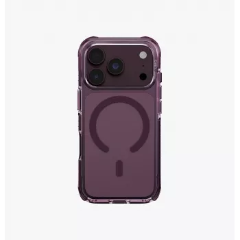 UNIQ Combat Magclick laturikotelo iPhone 18 Pro / 17 Pro -malleille – burgundinpunainen