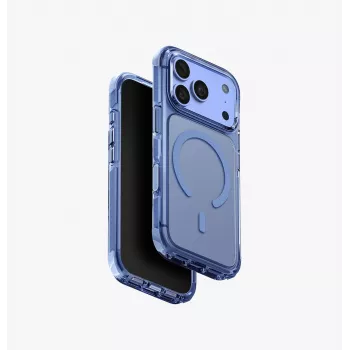 UNIQ Combat Magclick -latauskotelo iPhone 18 Pro / 17 Pro -mallille – sininen