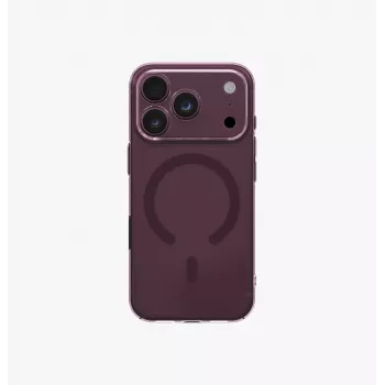 UNIQ Airsuit MagClick -latauskotelo iPhone 18 Pro / 17 Pro -mallille – burgundinpunainen