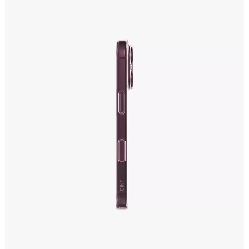 UNIQ Airsuit MagClick -latauskotelo iPhone 18 Pro / 17 Pro -mallille – burgundinpunainen