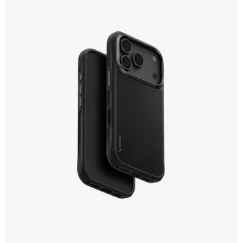 UNIQ Keva MagClick -latauskotelo iPhone 18 Pro / 17 Pro -mallille, musta