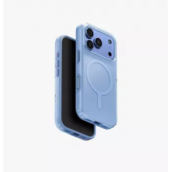 UNIQ Clario Magclick -latauskotelo iPhone 18 Pro / 17 Pro -mallille, sininen