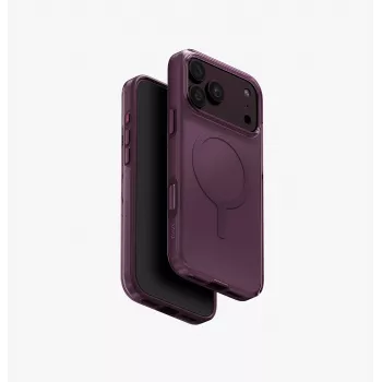 UNIQ Clario MagClick laturi-ekokotelo iPhone 18 Pro Max / 17 Pro Maxille – violetti