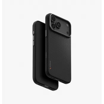 UNIQ Keva EDGE -kotelo iPhone 18 Pro Max / 17 Pro Maxille MagClick-latauksella musta