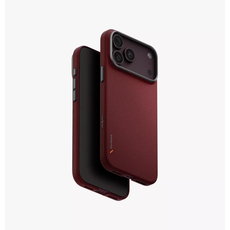 UNIQ Keva EDGE -kotelo iPhone 18 Pro Max / 17 Pro Maxille MagClick-latauksella musta