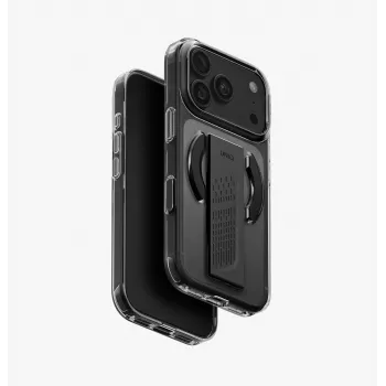 UNIQ Heldro Air -kotelo iPhone 18 Pro / 17 Pro -mallille, MagClick-lataus, Tinted Smoke