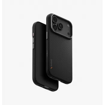 UNIQ Keva EDGE MagClick -latauskotelo iPhone 18 Pro / 17 Pro -mallille – musta
