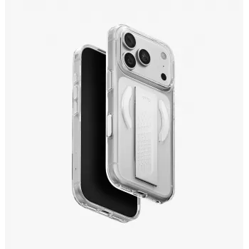 UNIQ Heldro Air MagClick -latauskotelo iPhone 18 Pro / 17 Pro -mallille – burgundinpunainen