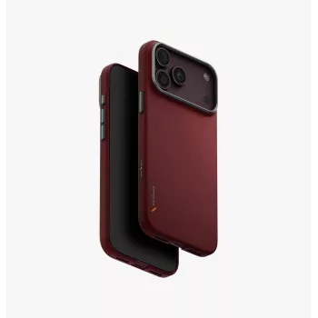UNIQ Keva Edge MagClick -laturikotelo iPhone 18 Pro Max / 17 Pro Maxille – punainen
