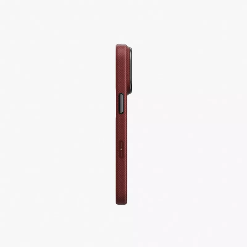 UNIQ Keva Edge MagClick -laturikotelo iPhone 18 Pro Max / 17 Pro Maxille – punainen