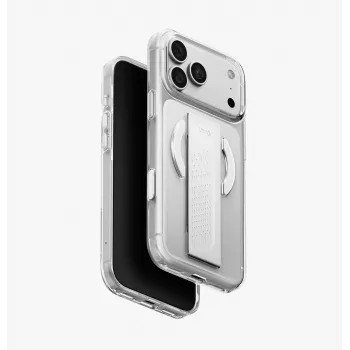 UNIQ Heldro Air MagClick -laturikotelo iPhone 18 Pro Max / 17 Pro Maxille – läpinäkyvä