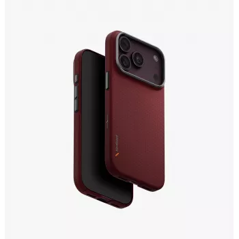 UNIQ Keva Edge MagClick -latauskuori iPhone 18 Pro / 17 Pro - punainen