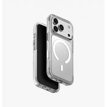UNIQ Combat Magclick -latauskuori iPhone 18 Pro / 17 Pro - valkoinen