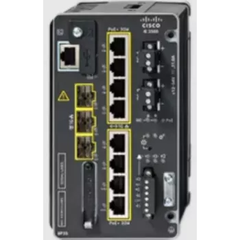 Cisco IE-3500-8P3S-E -teollisuuskytkin, 8 Gigabit PoE+ ja 3 SFP, Network Essentials
