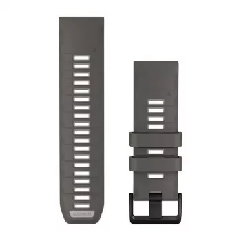 Garmin QuickFit 26 kellonrannekkeet, Pebble Grey/Silver Grey silikoni [010-14510-00]