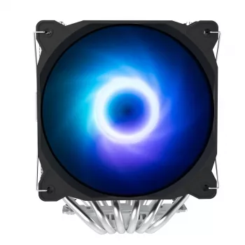 Zalman CNPS12X BP ARGB Dual-Tower CPU-jäähdytin, 2x120mm PWM-tuuletin, musta