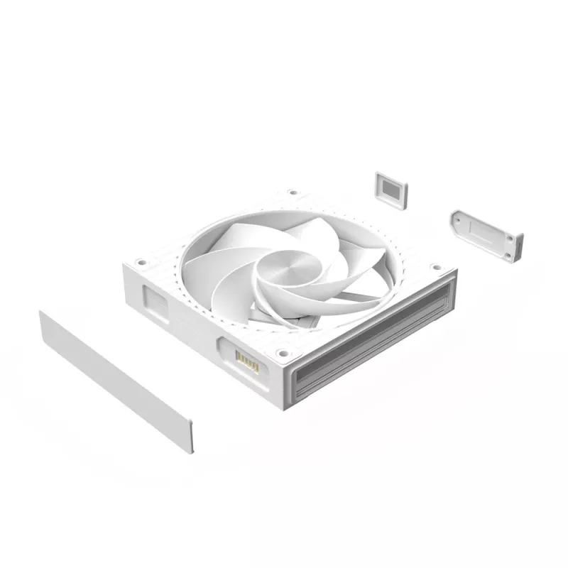 Zalman ZM-DF120R valkoinen 120mm Reverse Daisy Chain ARGB PWM -tuuletin