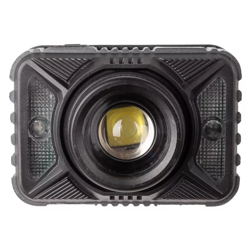 ENTAC EHL-ZH-10W-R Zoom otsalamppu ladattavalla akulla 10W liiketunnistin