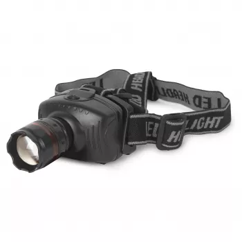 ENTAC EHL-ZOOM-1W-PL Zoom 1W LED-otsalamppu, musta