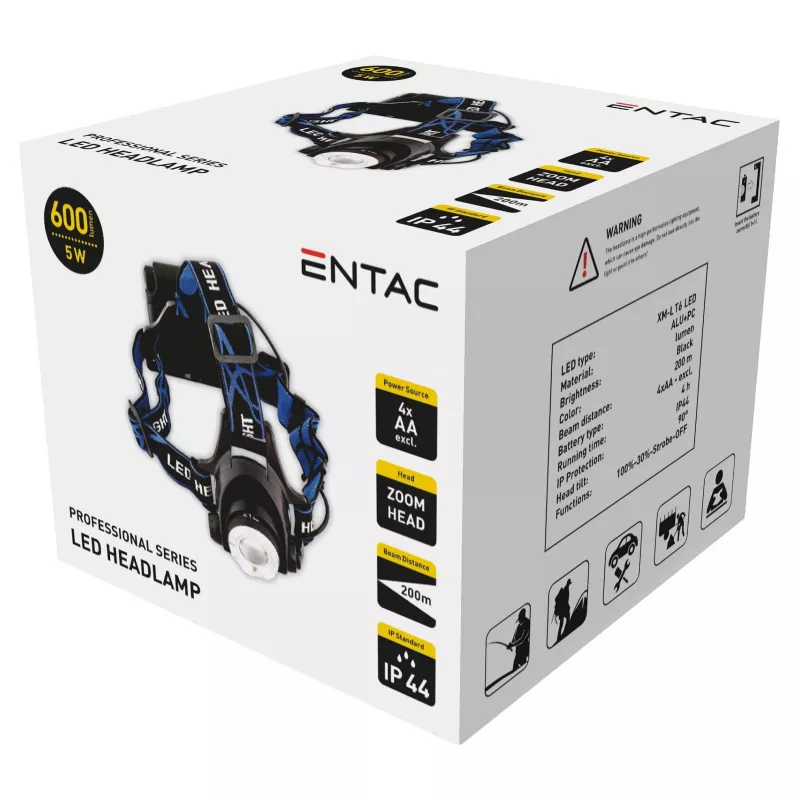 ENTAC Zoom 5W alumiini LED-taskulamppu