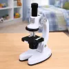 LEAN TOYS mikroskooppi oppimissarja lapsille zoom 1200x tarvikkeet valkoinen