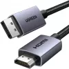 UGREEN HDMI–DisplayPort aktiivinen muunnoskaapeli 4K 30Hz 3m musta