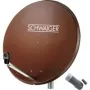 SCHWAIGER 80 cm satelliittiantennisarja single LNB:llä, tiilenpunainen