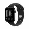 Apple Watch Series 12 GPS + Cellular 46 mm alumiinikotelo musta urheilurannake musta – M/L