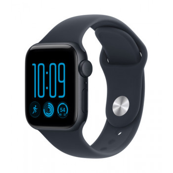 Apple Watch SE 3 GPS 40mm alumiinikotelo Midnight urheilurannake laivastonsininen - S/M