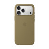 Apple iPhone 18 Pro Max Silicone Case MagSafe-yhteensopiva – oliivi