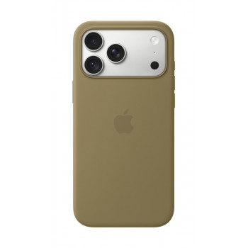 Apple iPhone 18 Pro Max Silicone Case MagSafe-yhteensopiva – oliivi