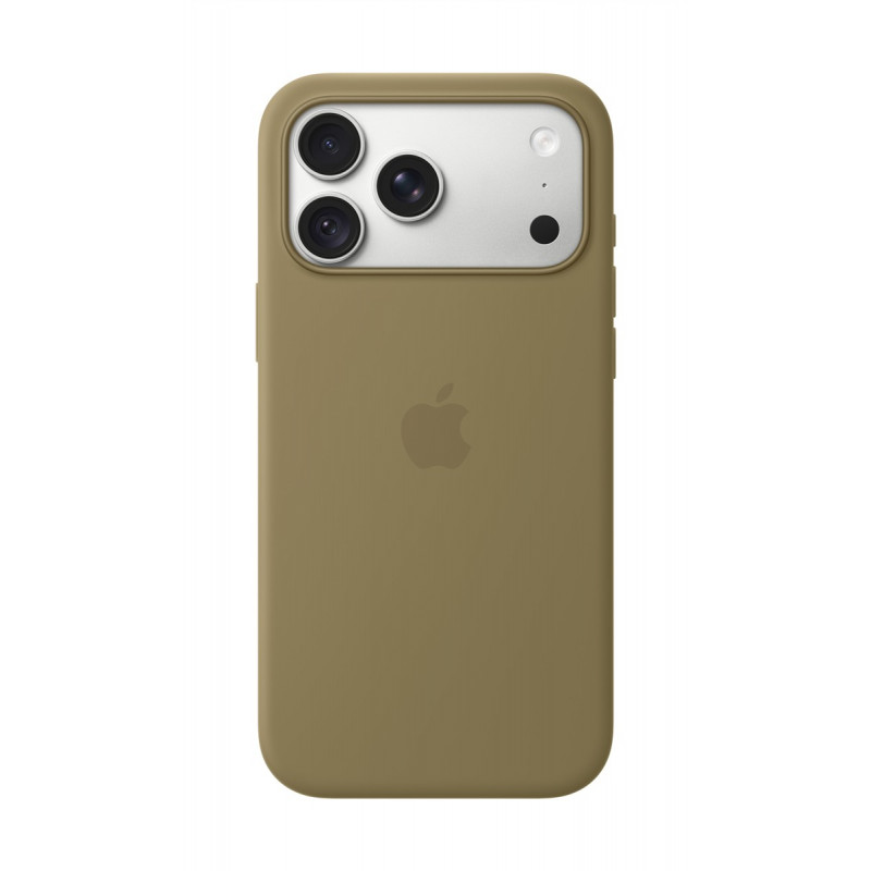 Apple iPhone 18 Pro Max Silicone Case MagSafe-yhteensopiva – oliivi