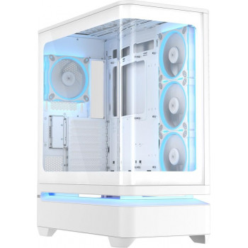 ASUS PRIME AP304 TG ARGB valkoinen ATX Mid-Tower PC-kotelo