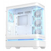 ASUS PRIME AP304 TG ARGB valkoinen ATX Mid-Tower PC-kotelo
