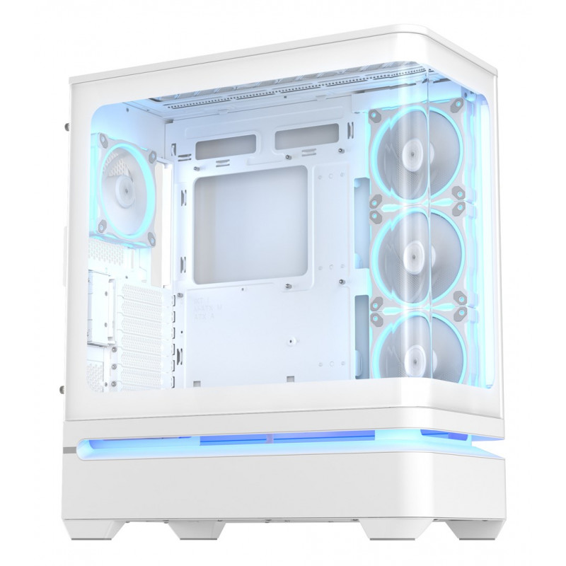 ASUS PRIME AP304 TG ARGB valkoinen ATX Mid-Tower PC-kotelo