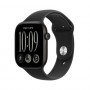 Apple Watch Series 12 GPS 42 mm alumiinikuori musta urheilu-rannekkeella musta – S/M