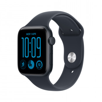 Apple Watch SE 3 GPS + Cellular 44 mm alumiinikuori keskiyö urheilu-rannekkeella sininen – M/L