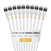StarTech Slim Cat6a U/FTP -verkkokaapeli RJ45, 0,3 m, 10 kpl:n pakkaus