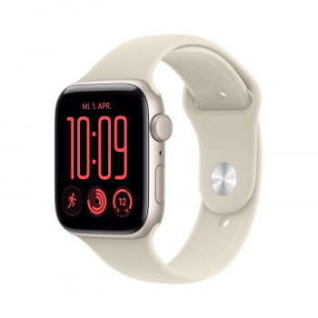 Apple Watch SE 3 GPS 44 mm alumiinikuori Polarstjärna ja urheiluranneke Sand – M/L