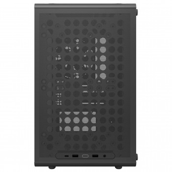 Cooler Master Q300L V3 Micro-ATX Mini-Tower -tietokonekotelo karkaistulla lasilla, musta