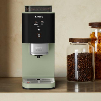 Krups Coffee Crush SA401LE0 espressokeitin, musta/vihreä