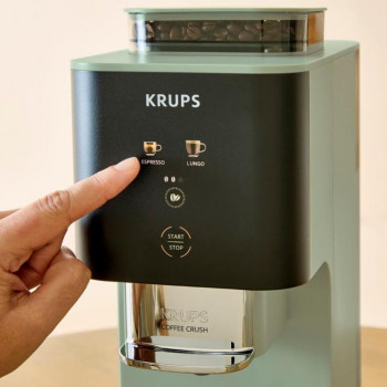 Krups Coffee Crush SA401LE0 espressokeitin, musta/vihreä