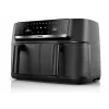 Bosch Serie 4 MAFD440B7 Dual-Basket-kiertoilmakypsennin, 9 L, 2500 W, musta