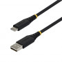 StarTech punottu USB 2.0 -kaapeli USB-A – USB-C, 2 m, 15 W, musta