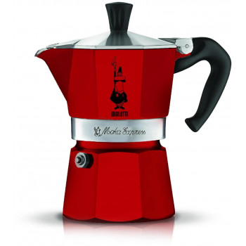 Bialetti Candyland Moka Express 3TZ käsikahvinkeitin, 150 ml, punainen