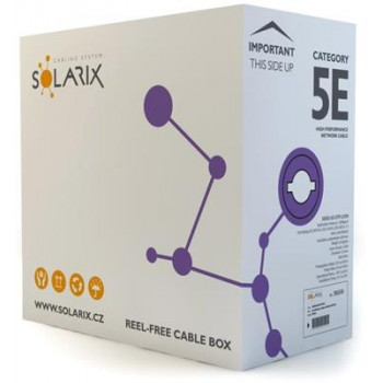 SOLARIX Cat5e U/UTP -verkkokaapeli, 500 m, LSZH