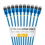 StarTech.com Slim Cat6a U/FTP -verkkokaapeli RJ45, 0,3 m, sininen, 10 kpl:n pakkaus