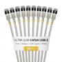 StarTech.com Slim Cat6a U/FTP -verkkokaapeli RJ45, 0,15 m, harmaa, 10 kpl:n pakkaus