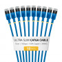 StarTech.com Slim Cat6a U/FTP -verkkokaapeli RJ45, 0,15 m, sininen, 10 kpl:n pakkaus